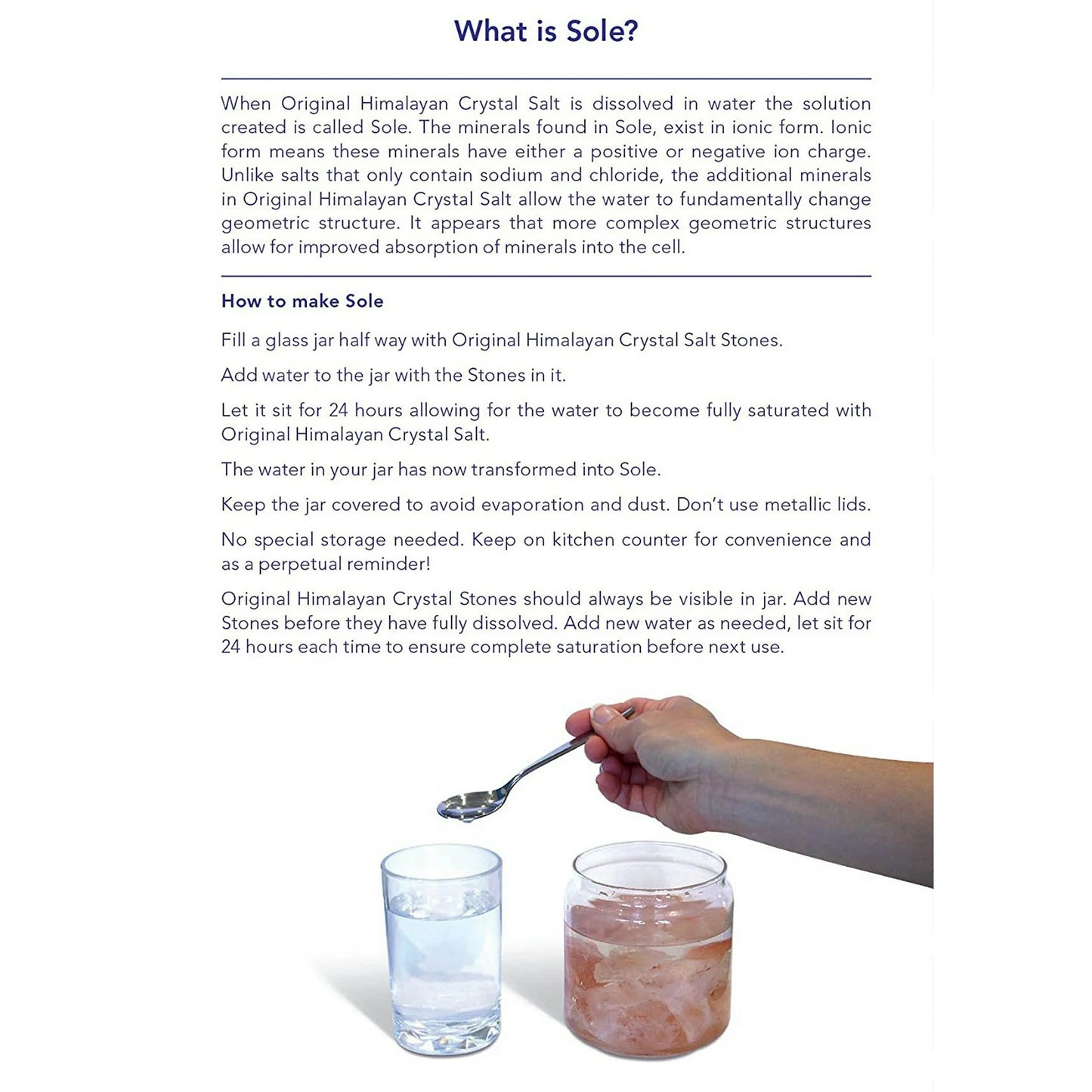 Crystal Salt Stones for Sole 1kg