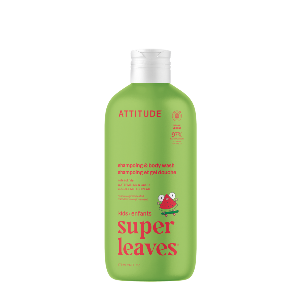 Little Leaves 2in1 Shampoo and body wash - Watermelon & Coco - 473mL
