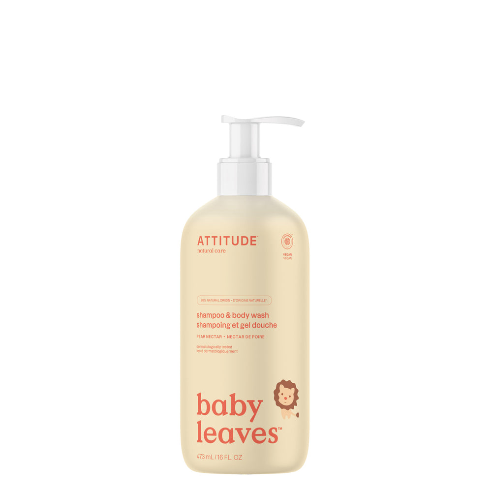 Baby Leaves 2in1 Shampoo and body wash - Pear Nectar - 473mL