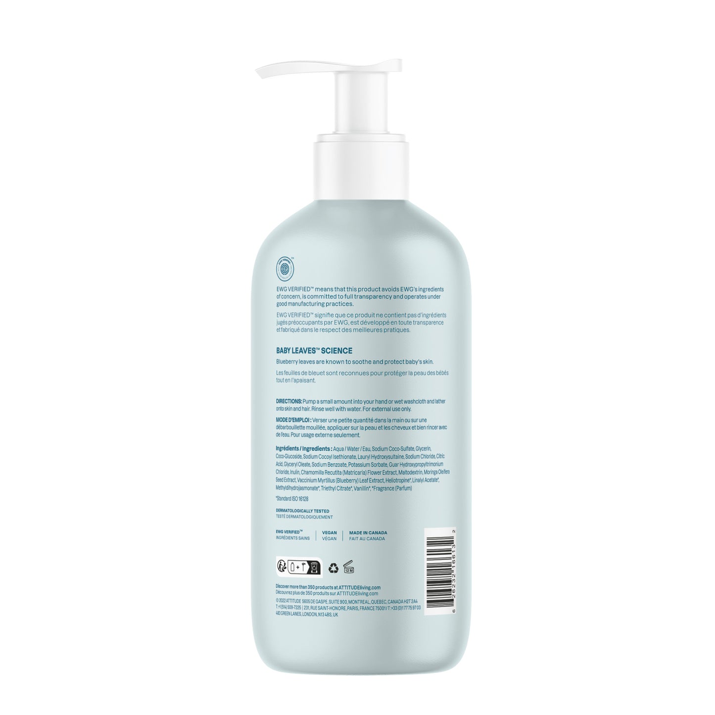 
                  
                    Baby Leaves 2in1 Shampoo and body wash - Almond Milk - 473mL
                  
                