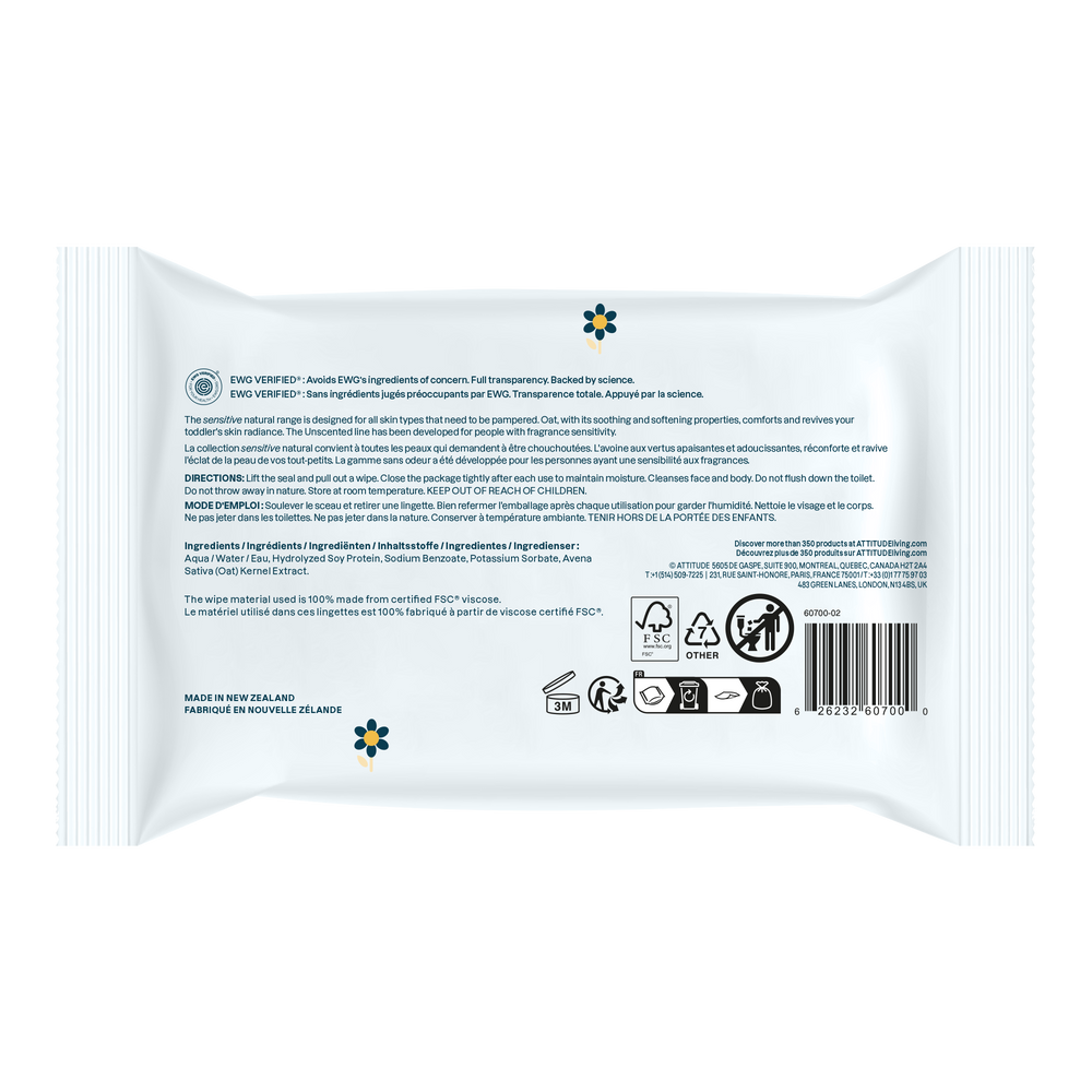 
                  
                    Oatmeal sensitive natural baby care - Wipes
                  
                