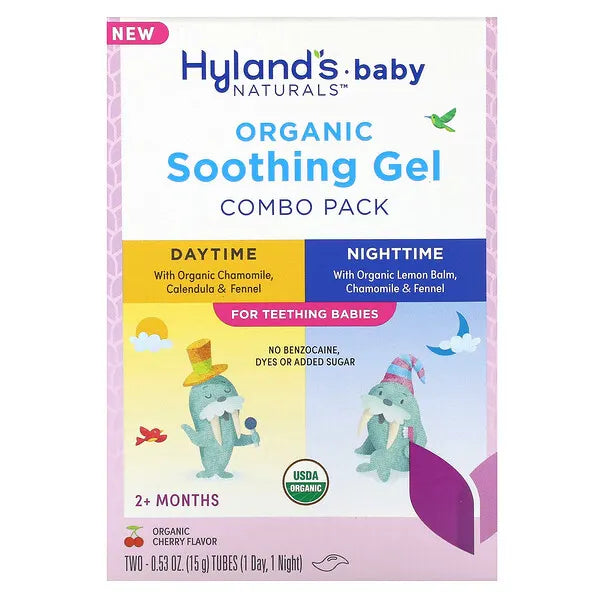 Baby Organic Soothing Gel Daytime/Nighttime Combo Pack - Organic Cherry