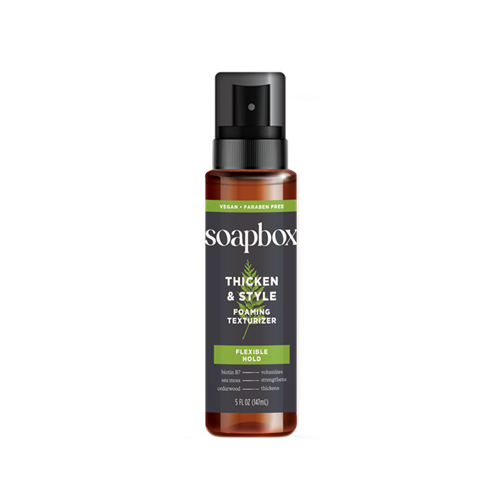 Soapbox Hair Styler, Men's Thicken & Style Foaming Texturizer, 5oz