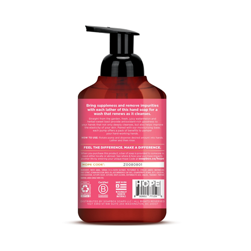 
                  
                    Soapbox Foaming Hand Soap Watermelon & Basil, 11oz (24ct)
                  
                