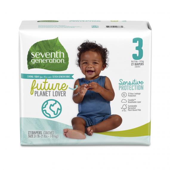 無氯防敏嬰兒紙尿片 - 16-21磅, 25片，Baby Diaper Size 3 Sensitive Protection，25pcs