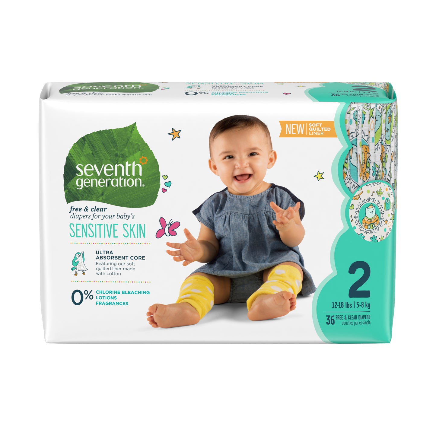 
                  
                    無氯防敏嬰兒紙尿片 - 細碼 (12-18磅)，36片，Baby Diapers Jumbo Stage 2，36pcs
                  
                