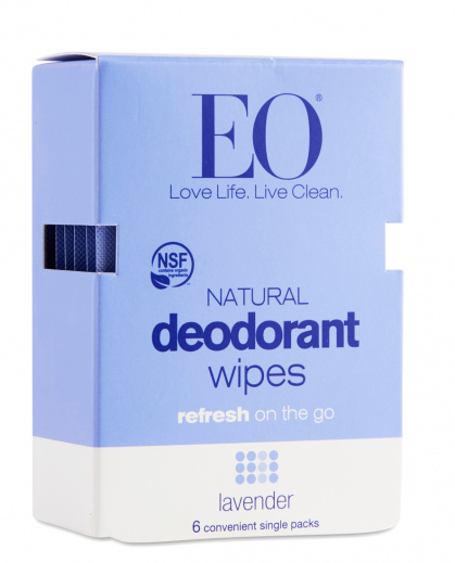 Deodorant Wipes, Lavender 6CT