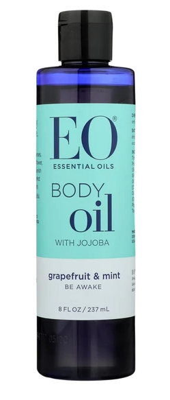 Grapefruit and Mint Body Oil with Jojoba 8oz